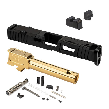 Zaffiri Precision - IBS Complete Upper for Glock 19 Gen 5 - Black/Gold